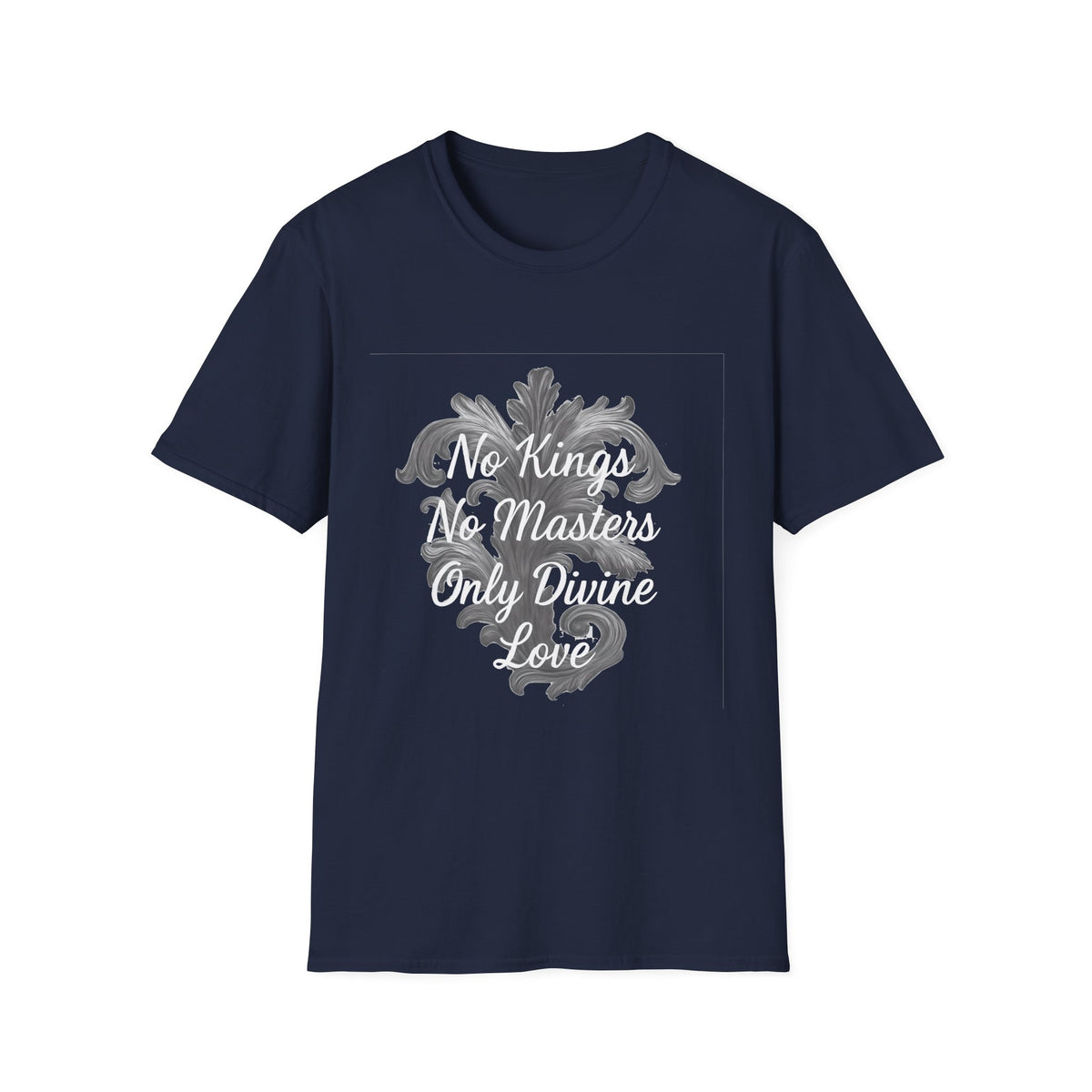 Divine Love Unisex T-Shirt - No Kings No Masters | Gift for Rebels, Unique Casual Wear, Art Tee, Anti-Establishment Fashion, Everyday [...]