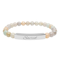 Load image into Gallery viewer, Sacred - Stone Bar Bracelet - Spiritual Stretch Bracelet
