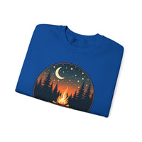 Load image into Gallery viewer, Summer Nights Club Crewneck Sweatshirt, Campfire Graphic Pullover