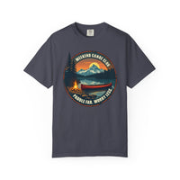 Load image into Gallery viewer, Weekend Canoe Club paddle far worry less T-shirt