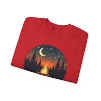 Load image into Gallery viewer, Summer Nights Club Crewneck Sweatshirt, Campfire Graphic Pullover