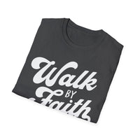 Load image into Gallery viewer, Walk by Faith  - Tee, Inspirational Gift, Casual Wear, Everyday Comfort, Faith-based Apparel, Religious Clothing