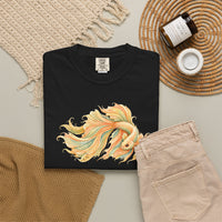 Load image into Gallery viewer, Artistic Koi Fish Shirt, Japanese Carp Graphic Tee, Zentangle Fish Lover Gift, Boho Aesthetic Tshirt, Intricate Mandala Fish Top, Comfort Colors Tee
