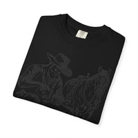 Load image into Gallery viewer, Cowboy &amp; Horse Graphic T-Shirt — Rustic Western Tee