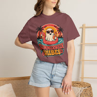 Load image into Gallery viewer, Summerween Vibes Cute Ghost Beach Tee