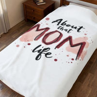 Load image into Gallery viewer, About That Mom Life Plush Blanket