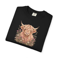 Load image into Gallery viewer, Cute Highland Cow Tee Farming Shirt Cute Cow Shirt Cow Lover Gift Country Girl Gift Farm Animal Sweatshirt comfort colors