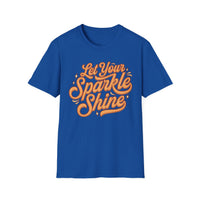 Load image into Gallery viewer, Let Your Sparkle Shine T-Shirt, Inspirational Tee, Self-Care Gift, Unisex Casual Wear, Everyday Motivation, Birthday Present