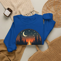 Load image into Gallery viewer, Summer Nights Club Crewneck Sweatshirt, Campfire Graphic Pullover