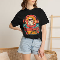 Load image into Gallery viewer, Summerween Vibes Cute Ghost Beach Tee