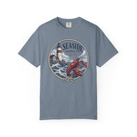 Load image into Gallery viewer, Seaside Supply Co. Lobster &amp; Lighthouse T-Shirt
