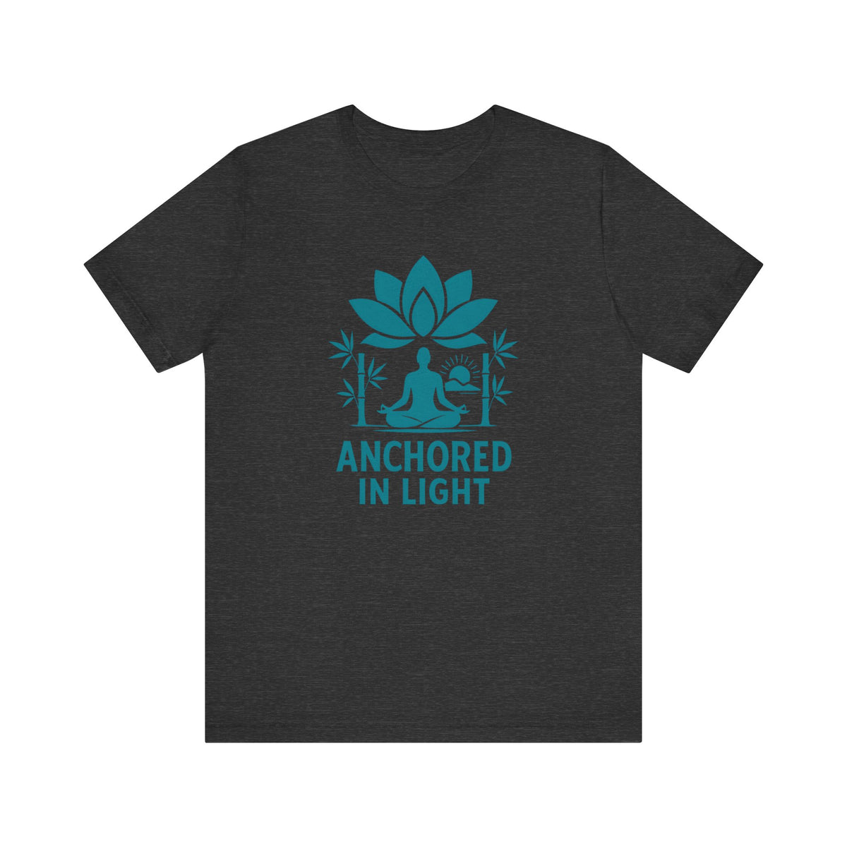 Meditation Inspired Unisex Tee, Relaxation Shirt, Yoga Apparel, Mindfulness Gift, Spiritual T-Shirt, 'Anchored in Light'