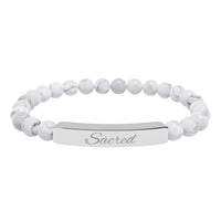 Load image into Gallery viewer, Sacred - Stone Bar Bracelet - Spiritual Stretch Bracelet
