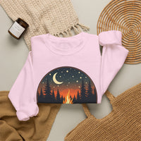 Load image into Gallery viewer, Summer Nights Club Crewneck Sweatshirt, Campfire Graphic Pullover