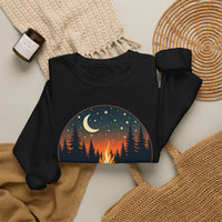 Load image into Gallery viewer, Summer Nights Club Crewneck Sweatshirt, Campfire Graphic Pullover