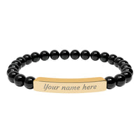Load image into Gallery viewer, Personalized -  Stone Bracelet | Stretch Beaded Bracelet
