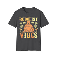 Load image into Gallery viewer, Buddhist Vibes T-Shirt, Unisex Wellness Tee, Relaxed Fit Meditation Shirt, Spiritual Gift, Yoga Apparel
