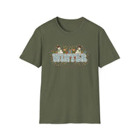 Load image into Gallery viewer, Winter Wonderland Unisex Softstyle T-Shirt, Cozy Holiday Tee, Perfect for Christmas, Gift for Him, Her, Winter Apparel, Seasonal Fashion