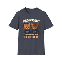 Load image into Gallery viewer, Meowseeds -Themed Unisex Softstyle T-Shirt, Cute Pet Shirt, Gift for Cat Lovers, Fun Tee for Any Occasion, Unique Animal T-Shirt
