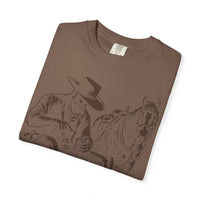 Load image into Gallery viewer, Cowboy &amp; Horse Graphic T-Shirt — Rustic Western Tee