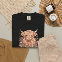 Load image into Gallery viewer, Cute Highland Cow Tee Farming Shirt Cute Cow Shirt Cow Lover Gift Country Girl Gift Farm Animal Sweatshirt comfort colors
