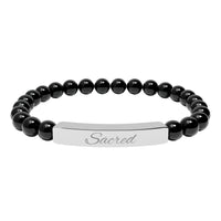 Load image into Gallery viewer, Sacred - Stone Bar Bracelet - Spiritual Stretch Bracelet

