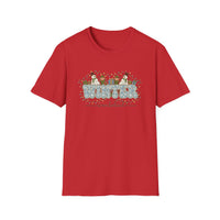 Load image into Gallery viewer, Winter Wonderland Unisex Softstyle T-Shirt, Cozy Holiday Tee, Perfect for Christmas, Gift for Him, Her, Winter Apparel, Seasonal Fashion