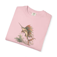 Load image into Gallery viewer, Sailfish Shirt, Whimsical Marlin Graphic Tee, Aesthetic Fishing Gift, Retro Ocean Life Top, Boho Deep Sea Tshirt, Comfort Colors Tee