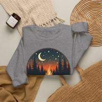 Load image into Gallery viewer, Summer Nights Club Crewneck Sweatshirt, Campfire Graphic Pullover