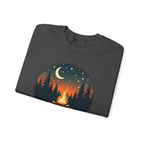 Load image into Gallery viewer, Summer Nights Club Crewneck Sweatshirt, Campfire Graphic Pullover