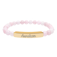 Load image into Gallery viewer, Awaken - Bracelet with Natural Stone Engraved with
