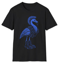Load image into Gallery viewer, Punk Rock Flamingo Shirt, Gothic Flamingo T Shirt, Rockabilly Bird Tee, Alternative Graphic Shirt, Edgy Flamingo Gift