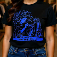 Load image into Gallery viewer, Medusa Hiss and Makeup Shirt - Mythological T-Shirt, Hiss and Makeup Shirt, Medusa Shirt, Greek Mythology Tee, Gothic Medusa T Shirt,
