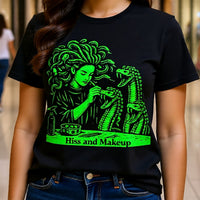 Load image into Gallery viewer, Medusa Hiss and Makeup Shirt - Mythological T-Shirt, Hiss and Makeup Shirt, Medusa Shirt, Greek Mythology Tee, Gothic Medusa T Shirt,