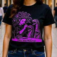 Load image into Gallery viewer, Medusa Hiss and Makeup Shirt - Mythological T-Shirt, Hiss and Makeup Shirt, Medusa Shirt, Greek Mythology Tee, Gothic Medusa T Shirt,