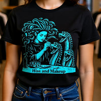 Load image into Gallery viewer, Medusa Hiss and Makeup Shirt - Mythological T-Shirt, Hiss and Makeup Shirt, Medusa Shirt, Greek Mythology Tee, Gothic Medusa T Shirt,