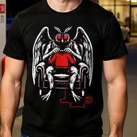 Load image into Gallery viewer, Mothman Knitting Sweater Shirt - Cute Cryptid Neon Tee - 90s Retro Unisex Graphic Tshirt - Weirdcore Back to School Streetwear