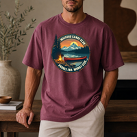 Load image into Gallery viewer, Weekend Canoe Club paddle far worry less T-shirt