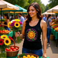 Load image into Gallery viewer, Sun &amp; Flowers Racerback Tank