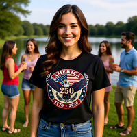 Load image into Gallery viewer, America 250 Eagle T-Shirt, patriotic tee, 250 birthday, 4th of July