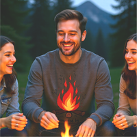 Load image into Gallery viewer, Powered by Firewood &amp; Friendship, Campfire Graphic
