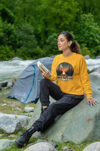 Load image into Gallery viewer, Summer Nights Club Stay Up, Look Up  Sweatshirt, Campfire Graphic Pullover