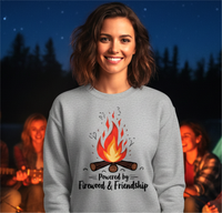 Load image into Gallery viewer, Powered by Firewood &amp; Friendship, Campfire Graphic