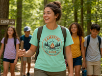 Load image into Gallery viewer, Campfire Club badge T-shirt