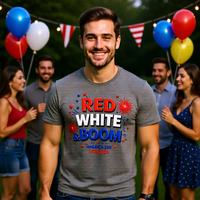Load image into Gallery viewer, Red White Boom T‑Shirt — America 250 1776–2026 Celebration Tee