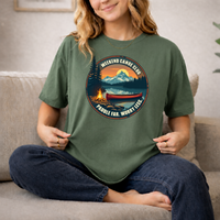 Load image into Gallery viewer, Weekend Canoe Club paddle far worry less T-shirt