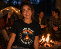 Load image into Gallery viewer, Camp More Worry Less T-shirt