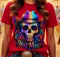 Load image into Gallery viewer, Colorful Day of the Dead Western Graphic