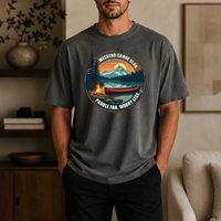 Load image into Gallery viewer, Weekend Canoe Club paddle far worry less T-shirt