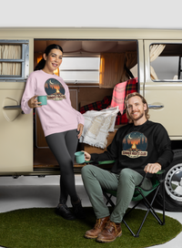 Load image into Gallery viewer, Summer Nights Club Stay Up, Look Up  Sweatshirt, Campfire Graphic Pullover